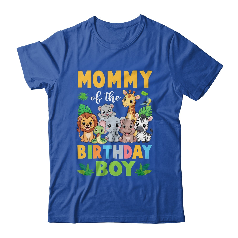 Mommy Of The Birthday Boy Kids Safari Jungle Animal Shirt & Hoodie | siriusteestore