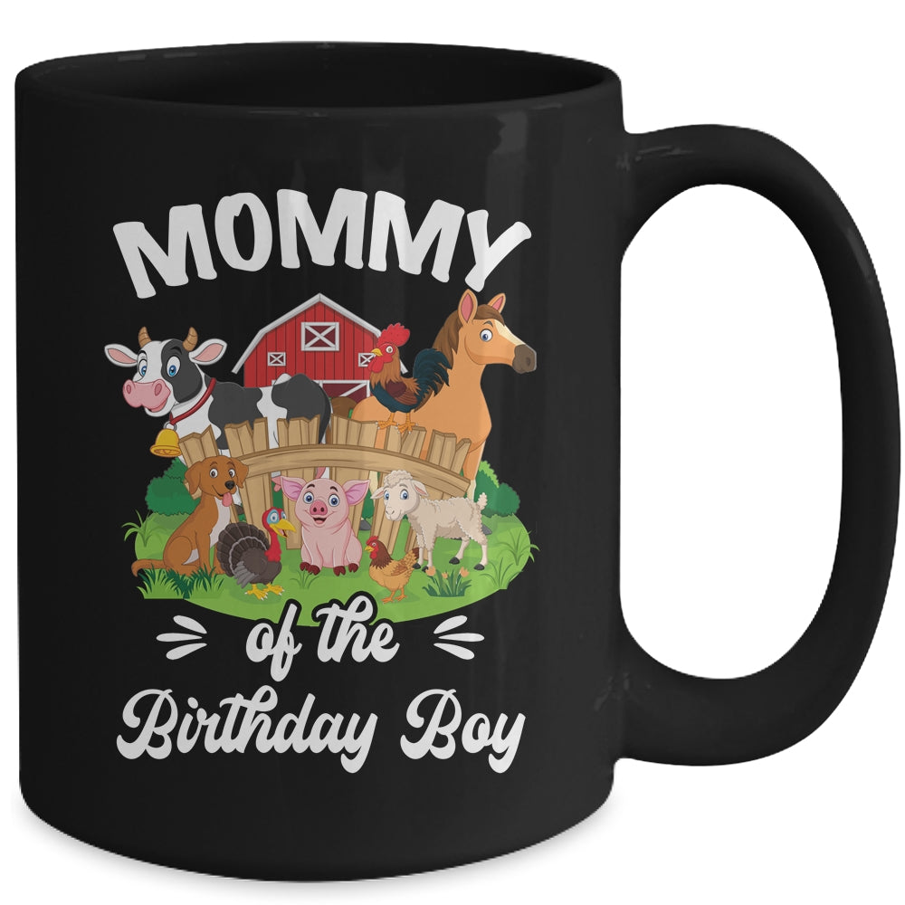 Mommy Of The Birthday Boy Party Cow Farm 1st Birthday Party Mug | siriusteestore