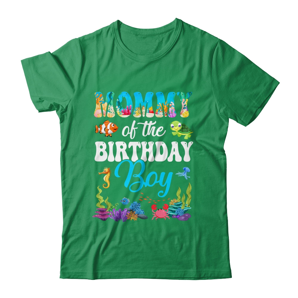 Mommy Of The Birthday Boy Sea Fish Ocean Aquarium Party Shirt & Hoodie | siriusteestore