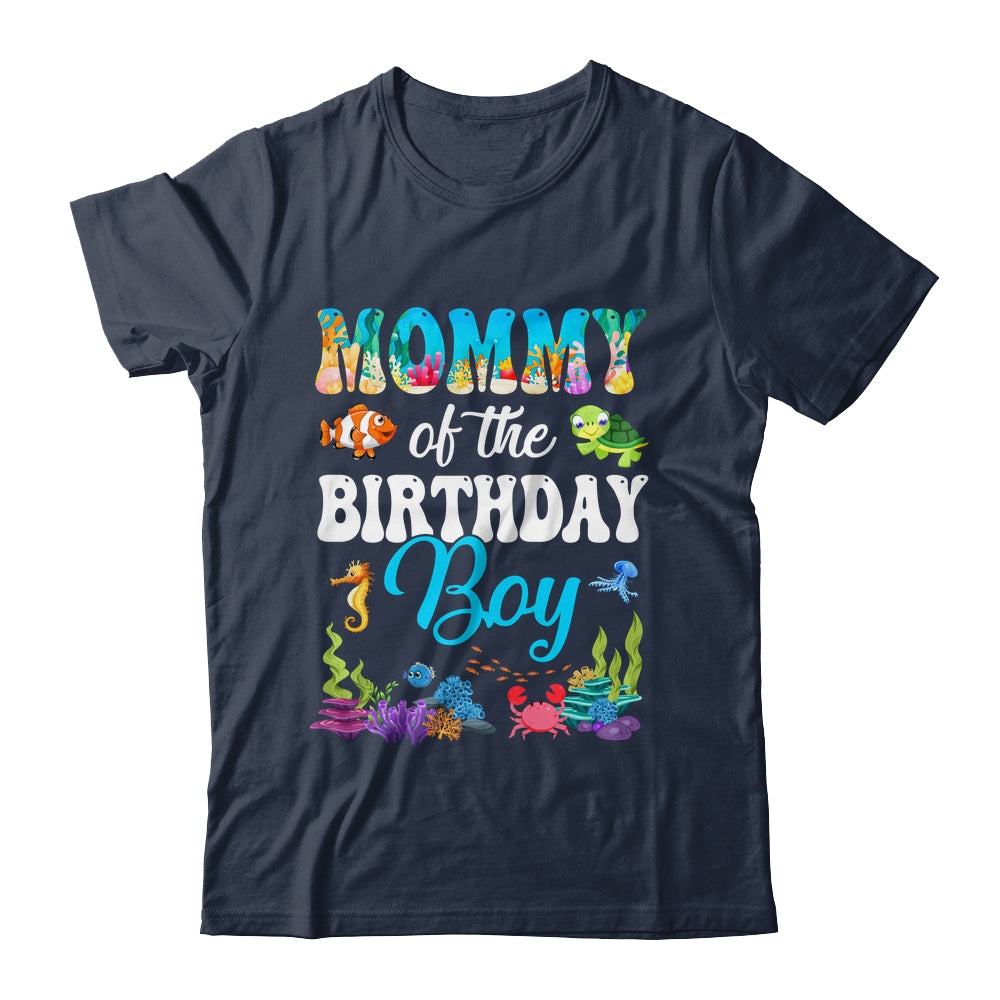 Mommy Of The Birthday Boy Sea Fish Ocean Aquarium Party Shirt & Hoodie | siriusteestore