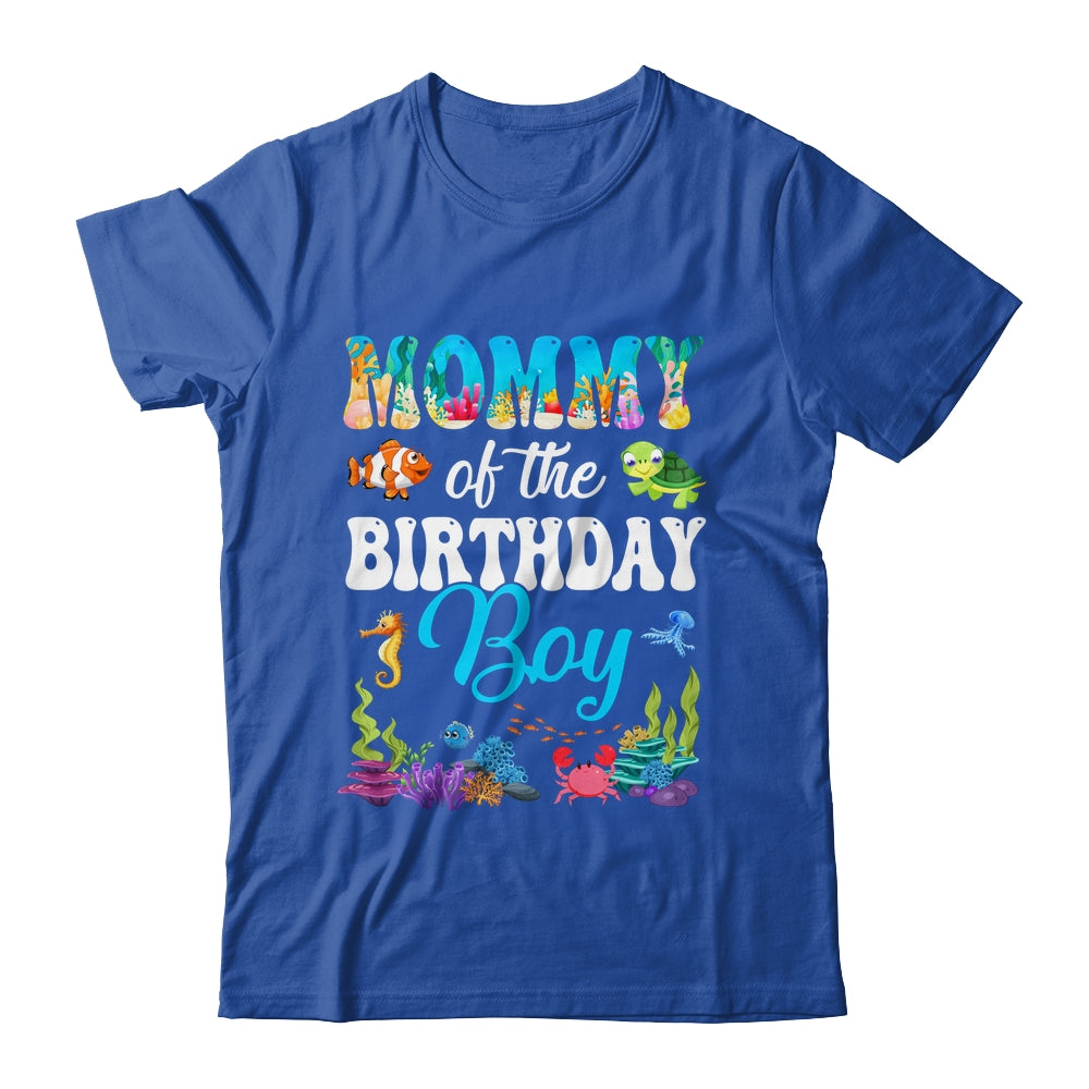 Mommy Of The Birthday Boy Sea Fish Ocean Aquarium Party Shirt & Hoodie | siriusteestore