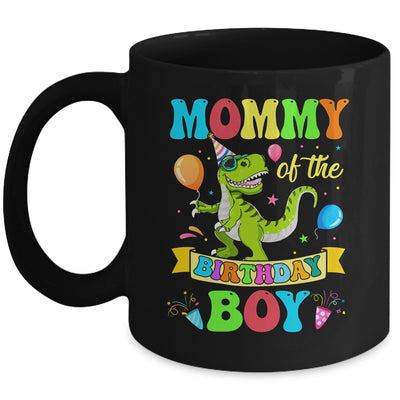 Mommy Of The Birthday Boy T-Rex Dinosaur Birthday Party Mug | siriusteestore