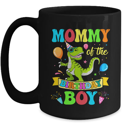 Mommy Of The Birthday Boy T-Rex Dinosaur Birthday Party Mug | siriusteestore