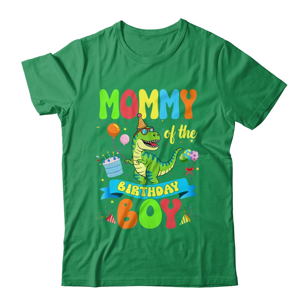 Mommy Of The Birthday Boy TRex Dinosaur Birthday Family Shirt & Hoodie | siriusteestore