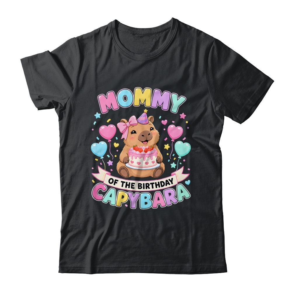 Mommy Of The Birthday Capybara Birthday Girl Family Shirt & Hoodie | siriusteestore