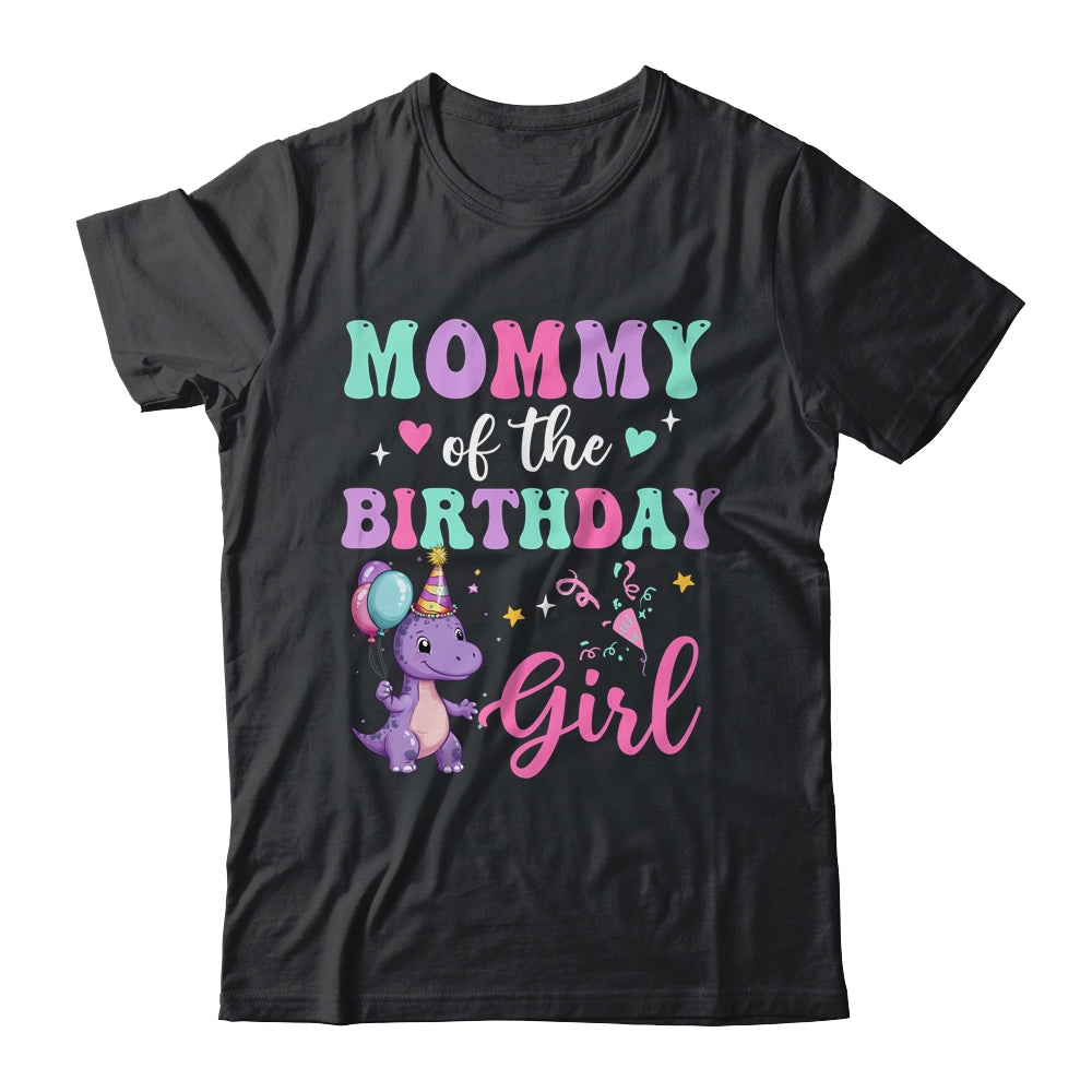 Mommy Of The Birthday For Girl Dinosaur T-Rex Party Family Shirt & Hoodie | siriusteestore