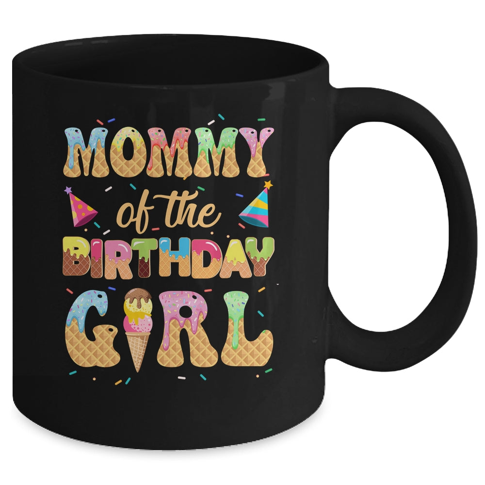 Mommy Of The Birthday Girl 1st Ice Cream Party Family Mug | siriusteestore