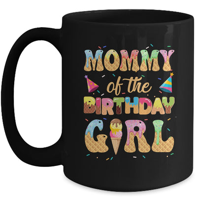 Mommy Of The Birthday Girl 1st Ice Cream Party Family Mug | siriusteestore