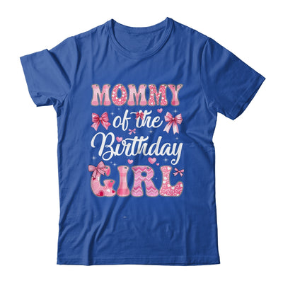 Mommy Of The Birthday Girl Family Pink Coquette Bow Shirt & Hoodie | siriusteestore