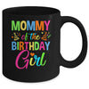 Mommy Of The Birthday Girl Glows Retro 80's Party Family Mug | siriusteestore