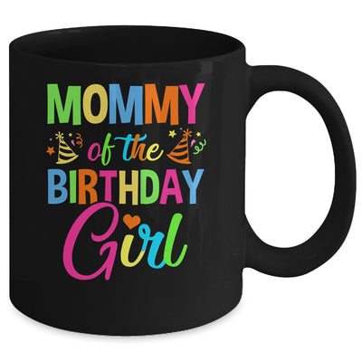 Mommy Of The Birthday Girl Glows Retro 80's Party Family Mug | siriusteestore