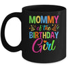 Mommy Of The Birthday Girl Glows Retro 80's Party Family Mug | siriusteestore