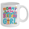 Mommy Of The Birthday Girl Pool Party Beach Family Matching Mug | siriusteestore