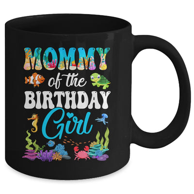 Mommy Of The Birthday Girl Sea Fish Ocean Aquarium Party Mug | siriusteestore