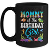 Mommy Of The Birthday Girl Sea Fish Ocean Aquarium Party Mug | siriusteestore