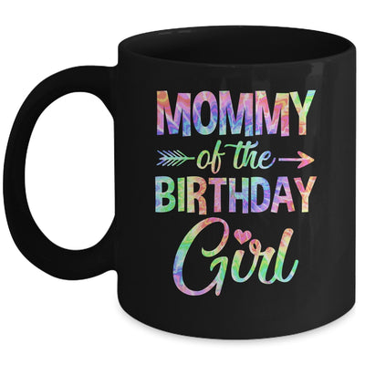 Mommy Of The Birthday Girl Tie Dye 1st Birthday Girl Family Mug | siriusteestore