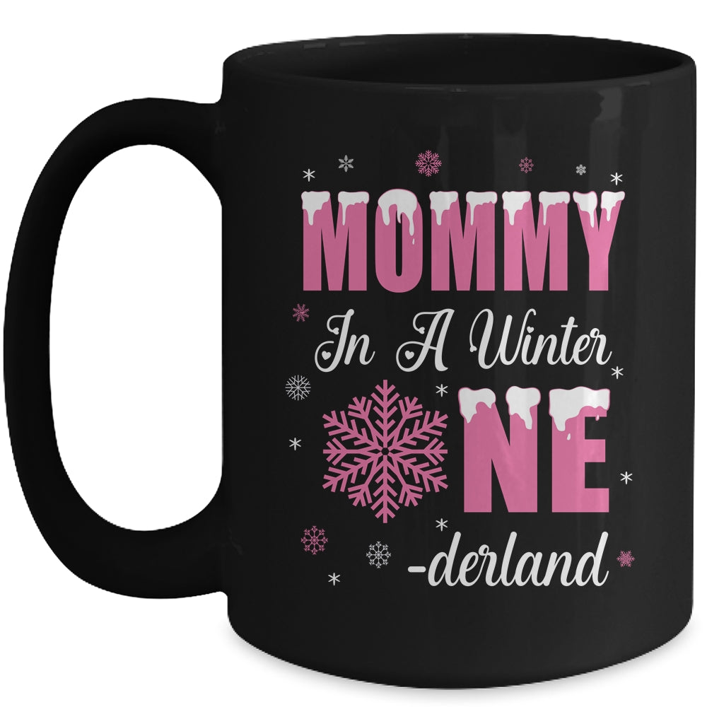 Mommy Of The Birthday Girl Winter Onederland 1st Birthday Mug | siriusteestore