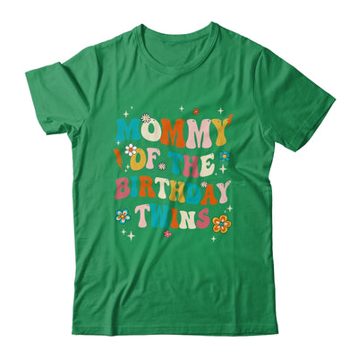 Mommy Of The Birthday Twins Boys Girls Party Retro Bday Shirt & Hoodie | siriusteestore