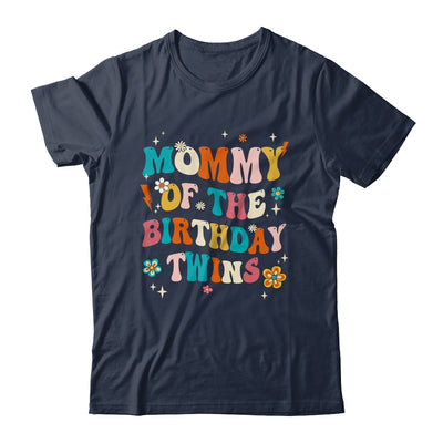 Mommy Of The Birthday Twins Boys Girls Party Retro Bday Shirt & Hoodie | siriusteestore