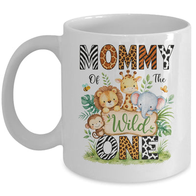 Mommy Of The Wild One First Birthday Boy Jungle Safari Mug | siriusteestore
