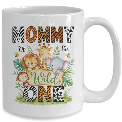 Mommy Of The Wild One First Birthday Boy Jungle Safari Mug | siriusteestore