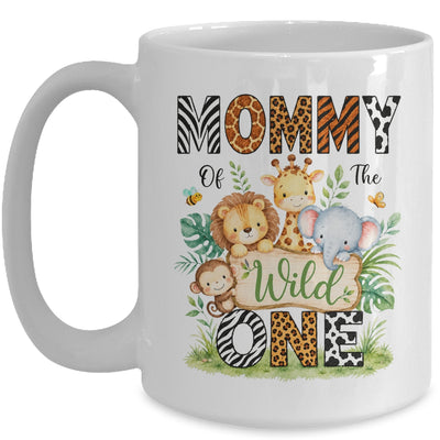 Mommy Of The Wild One First Birthday Boy Jungle Safari Mug | siriusteestore