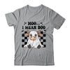 Moo I Mean Boo Spooky Highland Cow Halloween Ghost Costume Shirt & Hoodie | siriusteestore
