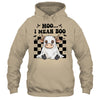 Moo I Mean Boo Spooky Highland Cow Halloween Ghost Costume Shirt & Hoodie | siriusteestore