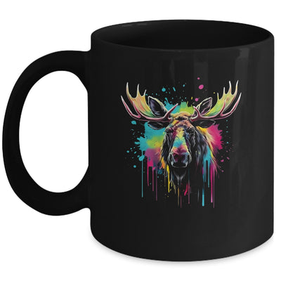 Moose Lovers Colorful Art Beautiful Moose Lover Men Women Mug | siriusteestore