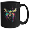 Moose Lovers Colorful Art Beautiful Moose Lover Men Women Mug | siriusteestore