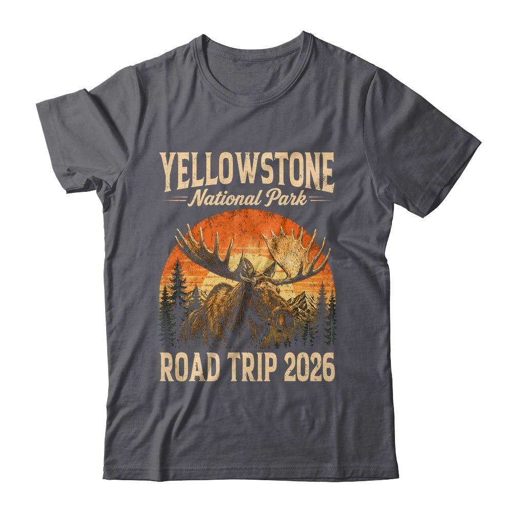 Moose Yellowstone National Park Family Trip 2026 Outdoor Shirt & Tank Top | siriusteestore
