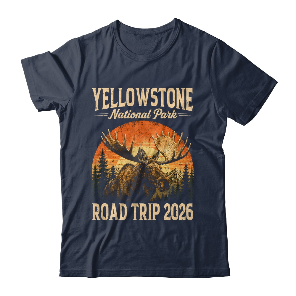 Moose Yellowstone National Park Family Trip 2026 Outdoor Shirt & Tank Top | siriusteestore