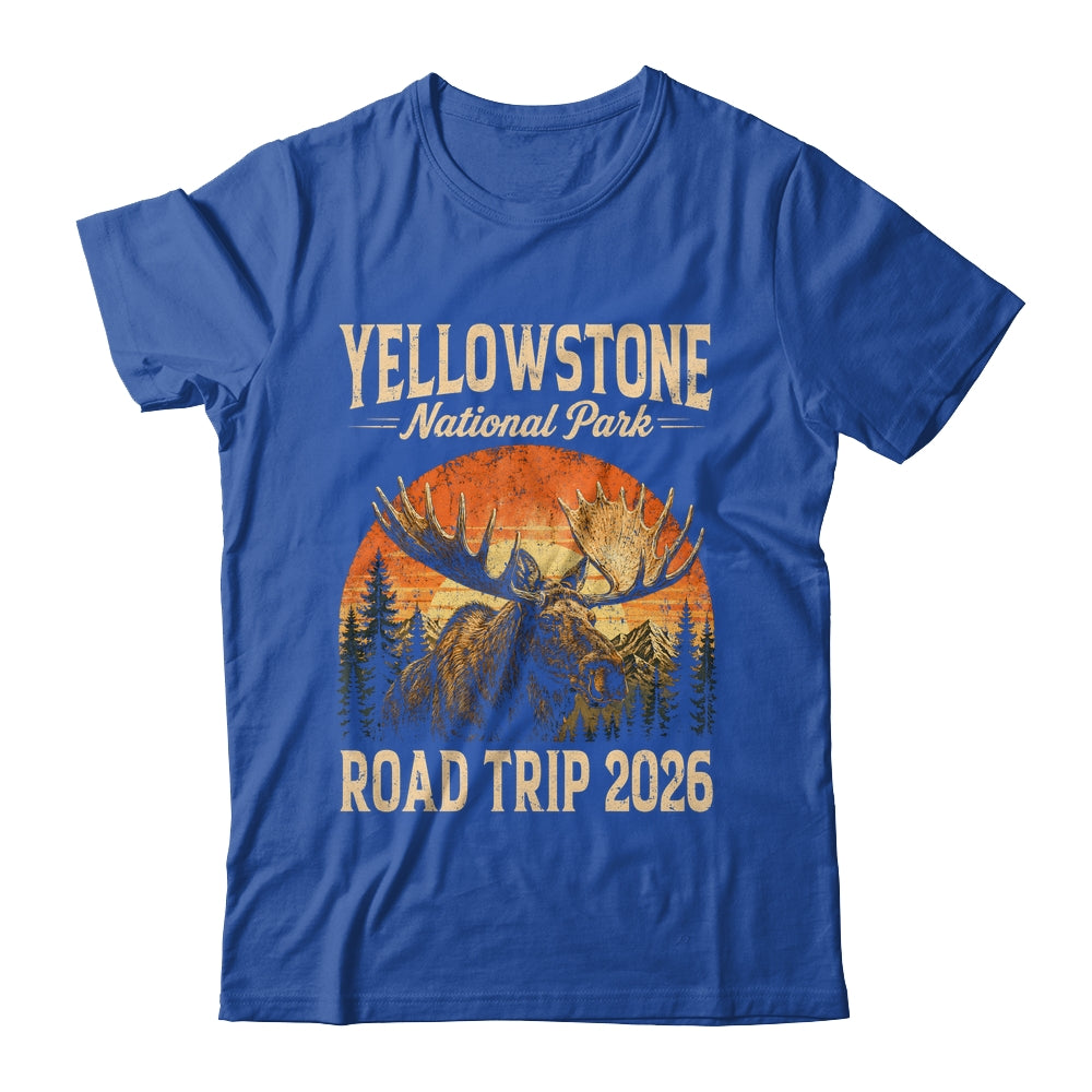 Moose Yellowstone National Park Family Trip 2026 Outdoor Shirt & Tank Top | siriusteestore