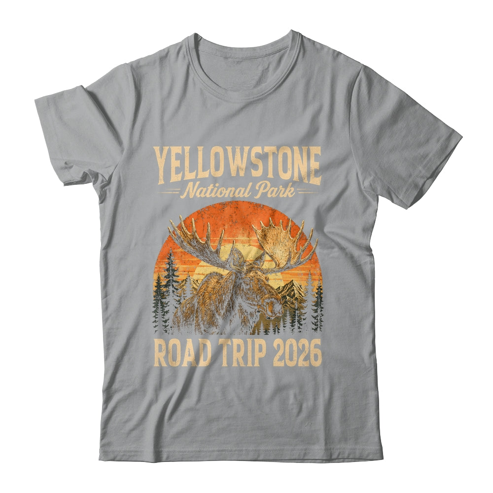 Moose Yellowstone National Park Family Trip 2026 Outdoor Shirt & Tank Top | siriusteestore