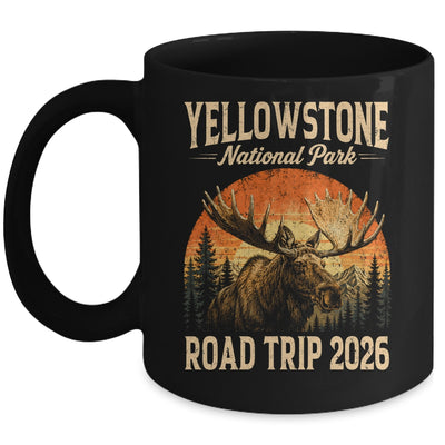 Moose Yellowstone National Park Family Trip 2026 Outdoor Mug | siriusteestore