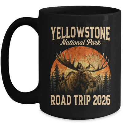 Moose Yellowstone National Park Family Trip 2026 Outdoor Mug | siriusteestore
