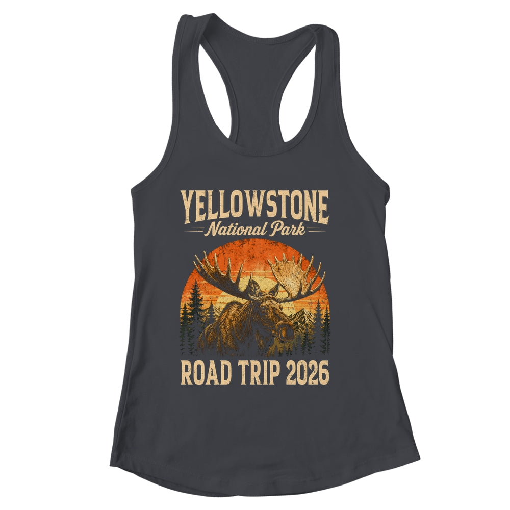 Moose Yellowstone National Park Family Trip 2026 Outdoor Shirt & Tank Top | siriusteestore
