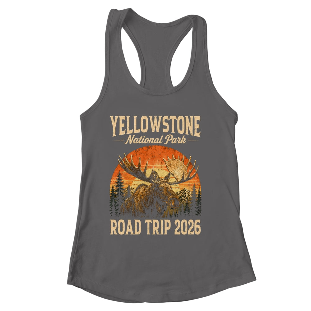 Moose Yellowstone National Park Family Trip 2026 Outdoor Shirt & Tank Top | siriusteestore