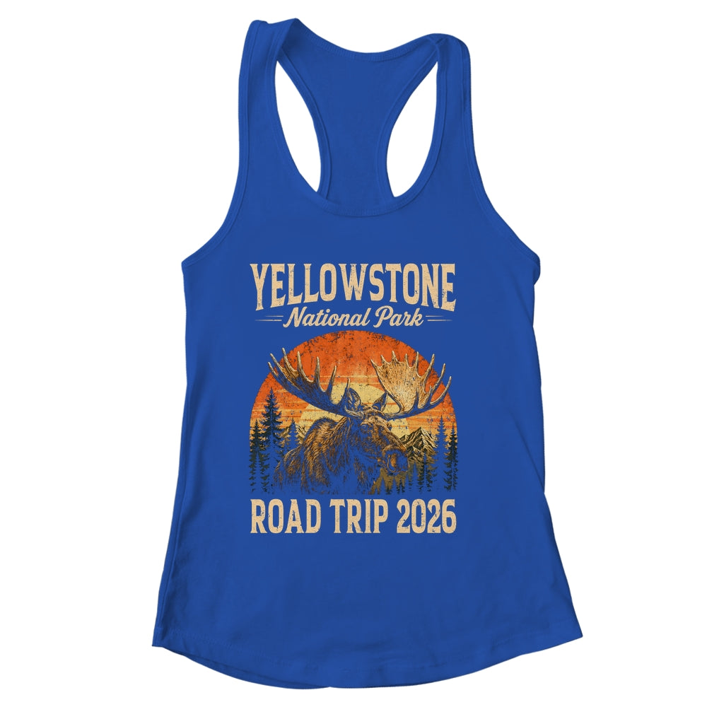 Moose Yellowstone National Park Family Trip 2026 Outdoor Shirt & Tank Top | siriusteestore