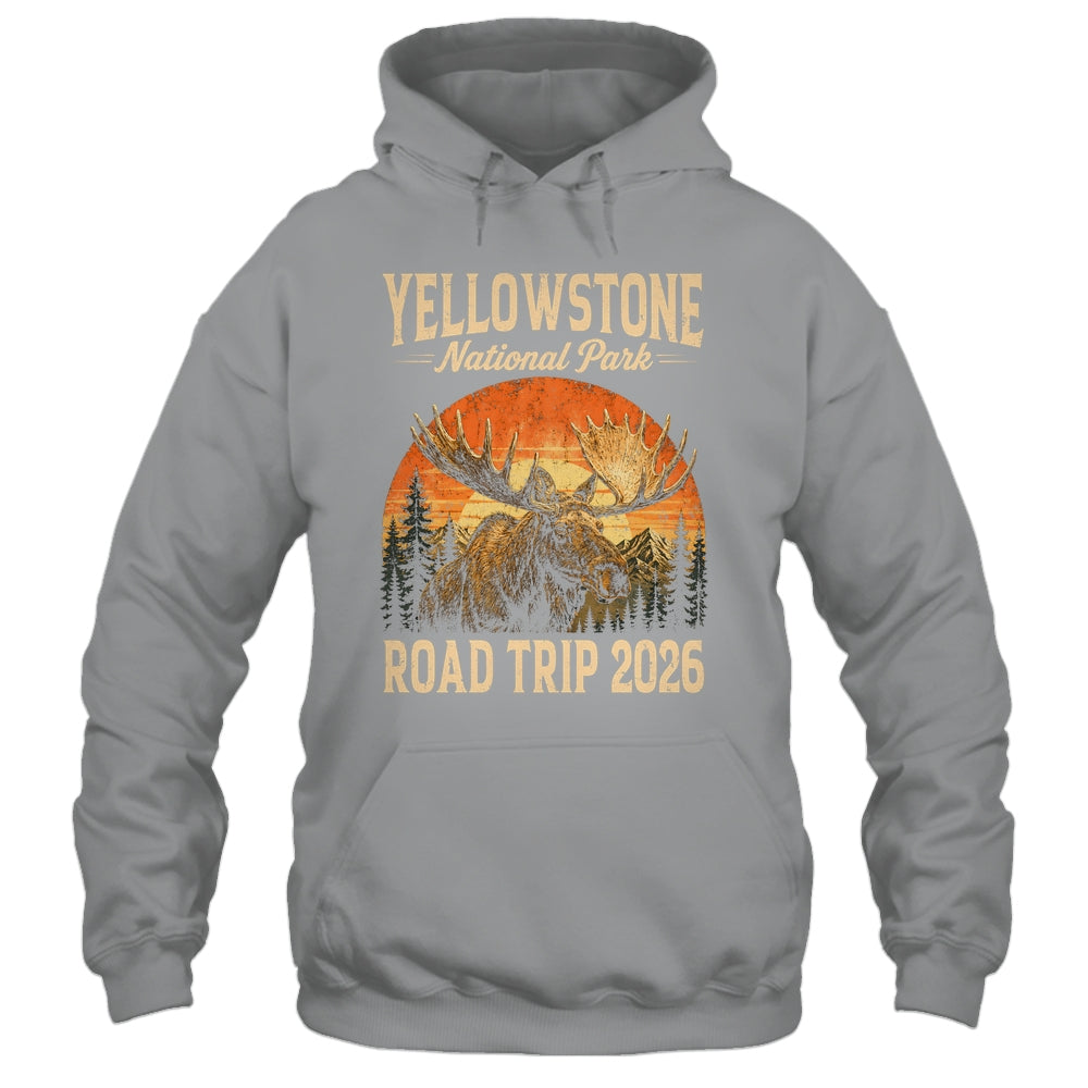 Moose Yellowstone National Park Family Trip 2026 Outdoor Shirt & Tank Top | siriusteestore