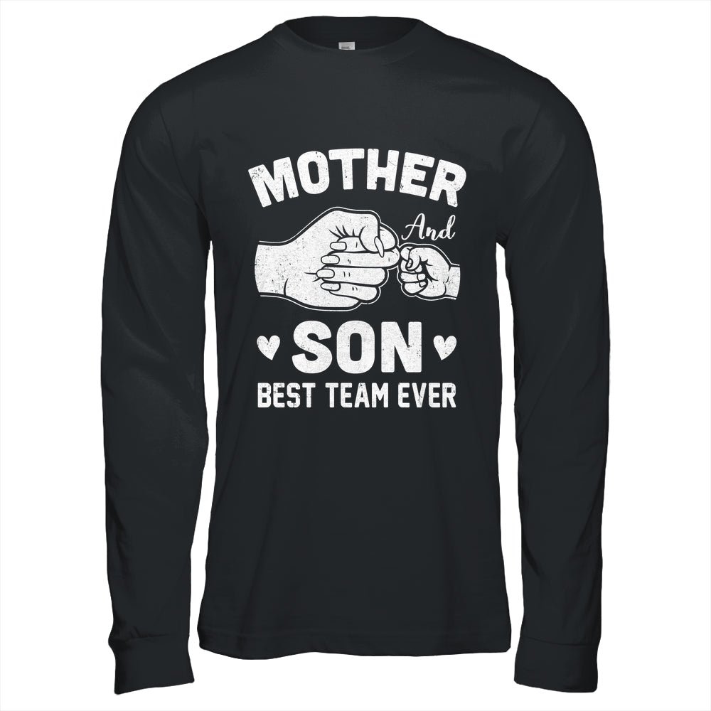 Mother And Son Best Team Ever Sons Mom Matching Mother's Day Shirt & Hoodie | siriusteestore