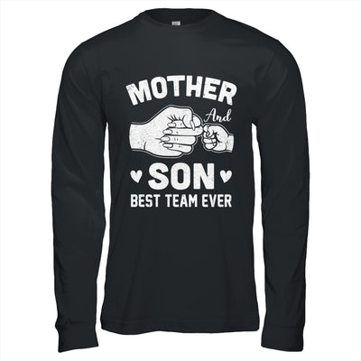Mother And Son Best Team Ever Sons Mom Matching Mother's Day Shirt & Hoodie | siriusteestore