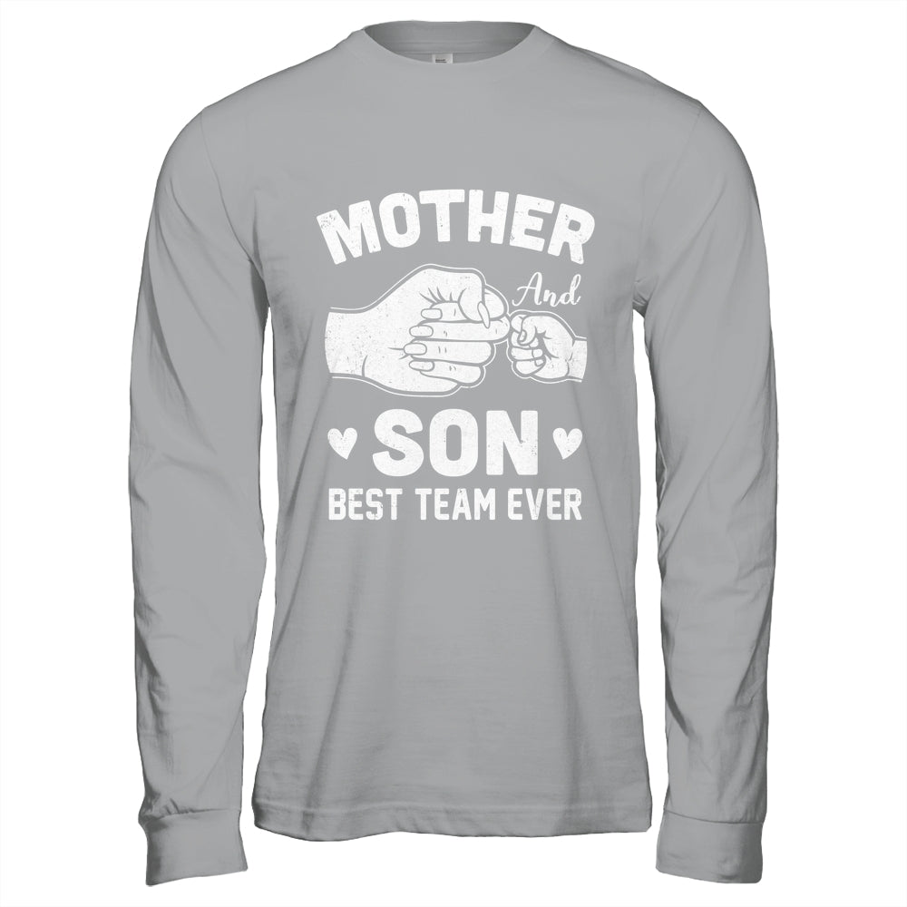 Mother And Son Best Team Ever Sons Mom Matching Mother's Day Shirt & Hoodie | siriusteestore