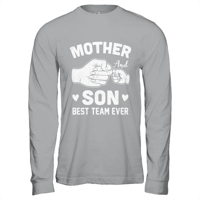 Mother And Son Best Team Ever Sons Mom Matching Mother's Day Shirt & Hoodie | siriusteestore