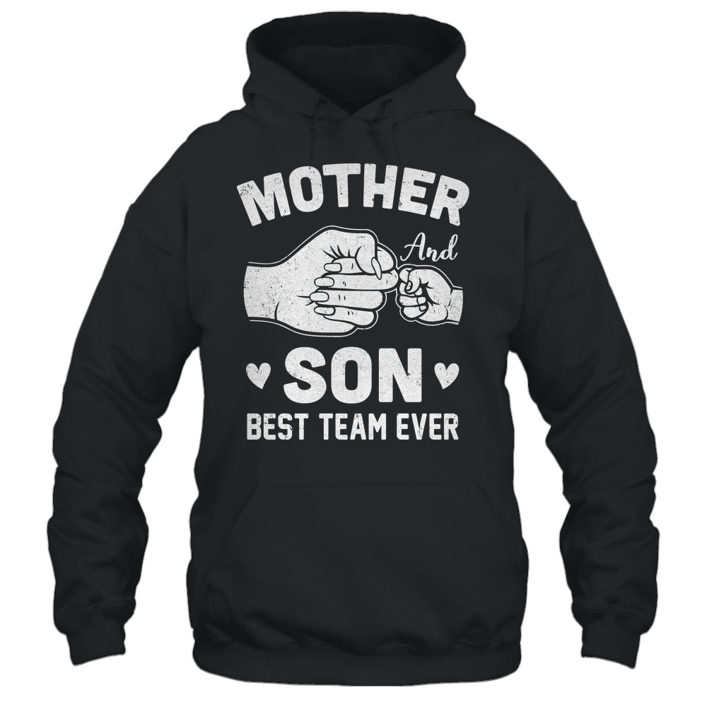 Mother And Son Best Team Ever Sons Mom Matching Mother's Day Shirt & Hoodie | siriusteestore