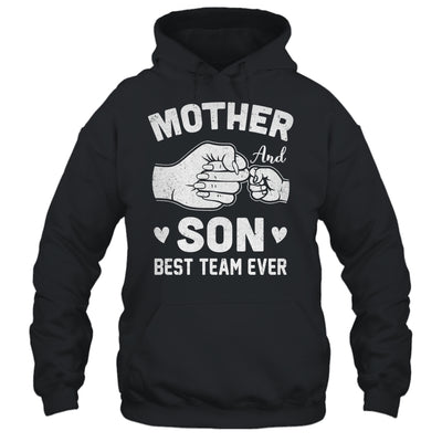 Mother And Son Best Team Ever Sons Mom Matching Mother's Day Shirt & Hoodie | siriusteestore