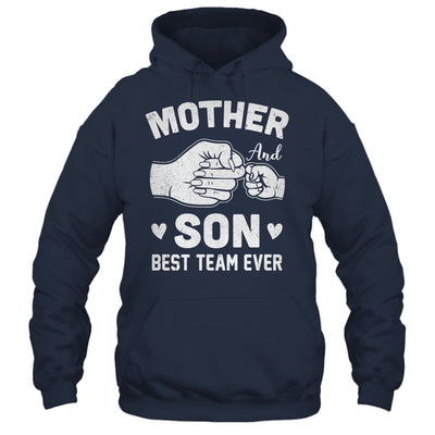 Mother And Son Best Team Ever Sons Mom Matching Mother's Day Shirt & Hoodie | siriusteestore
