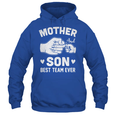 Mother And Son Best Team Ever Sons Mom Matching Mother's Day Shirt & Hoodie | siriusteestore