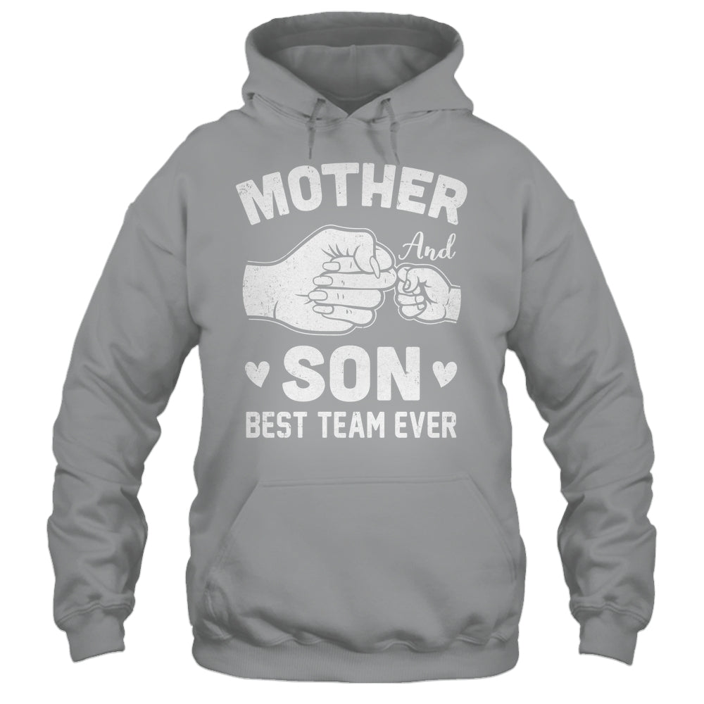 Mother And Son Best Team Ever Sons Mom Matching Mother's Day Shirt & Hoodie | siriusteestore