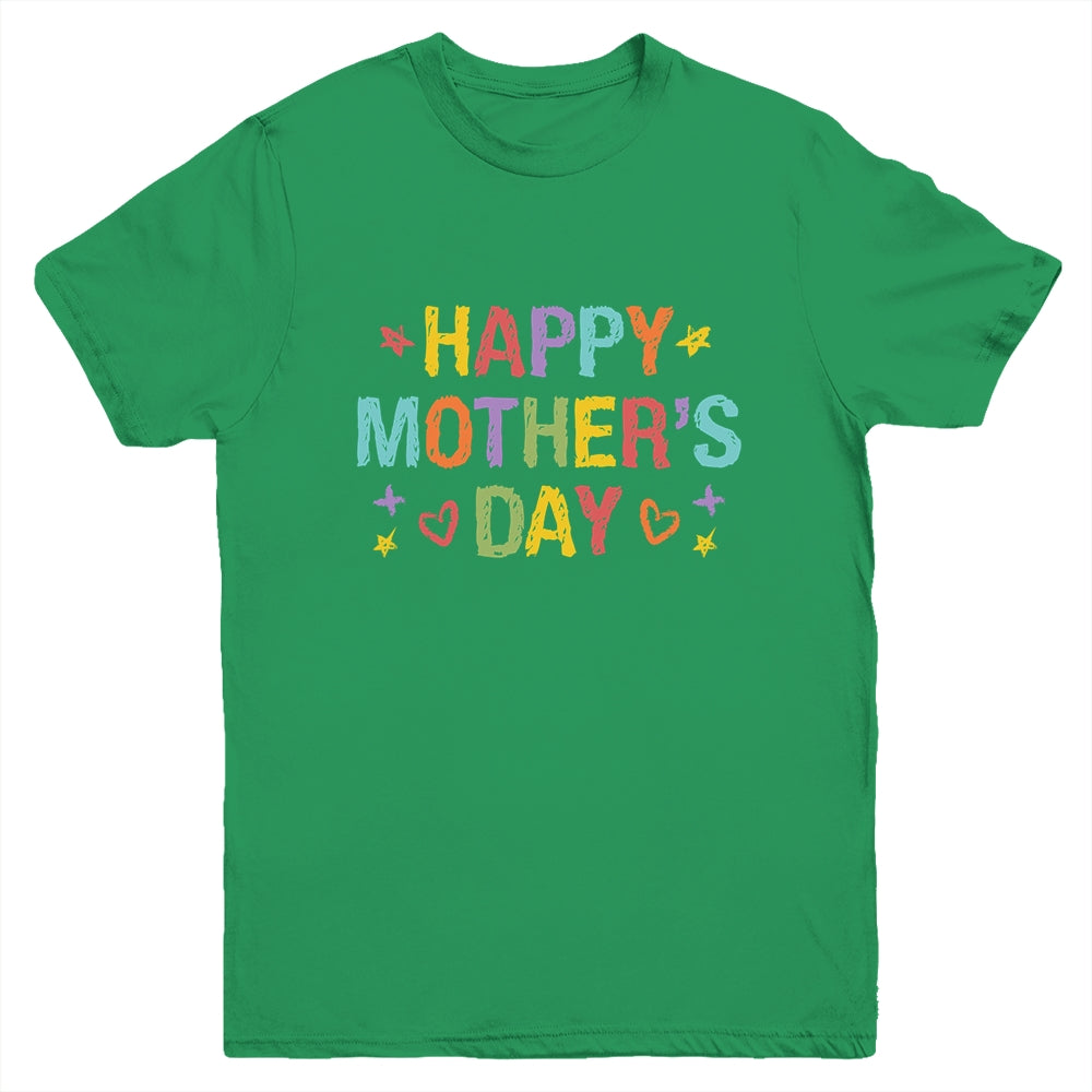 Mothers Day For Kids Boys Girls Happy Mothers Day Youth Shirt | siriusteestore